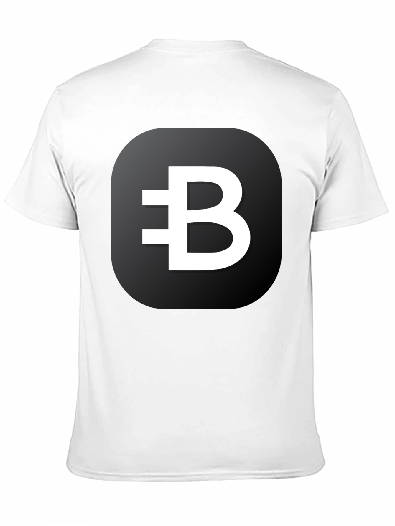 Black T-Shirt with White Crypto B Logo