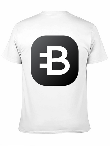 Black T-Shirt with White Crypto B Logo