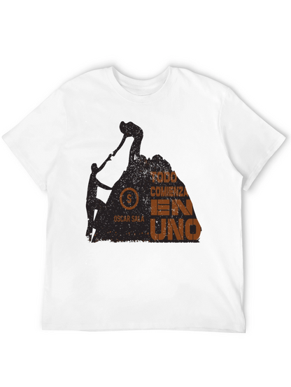 Todo Comienza En Uno T-Shirt - Rock Climbing Design