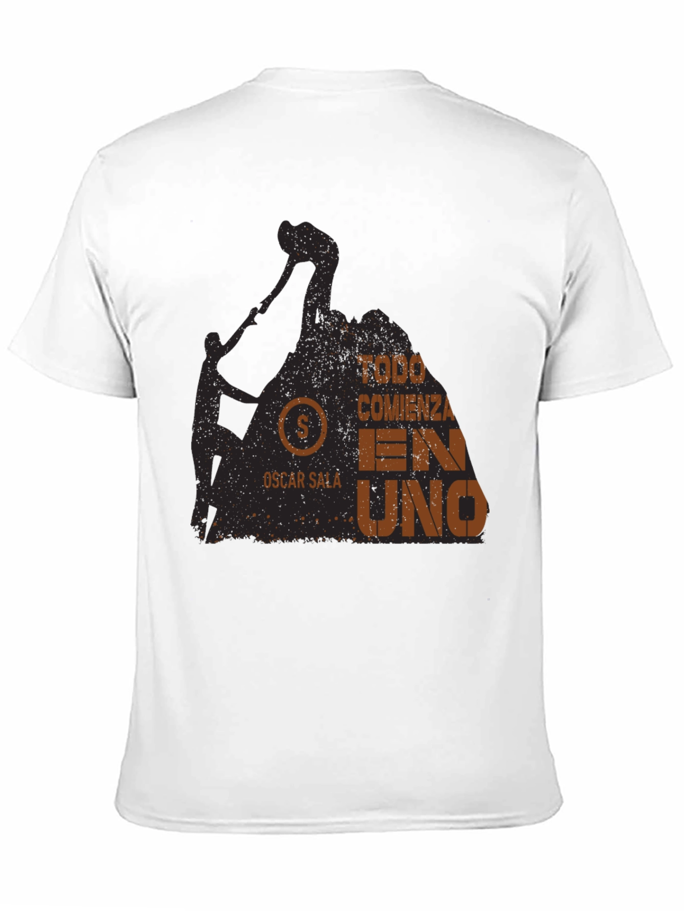 Todo Comienza En Uno T-Shirt - Rock Climbing Design