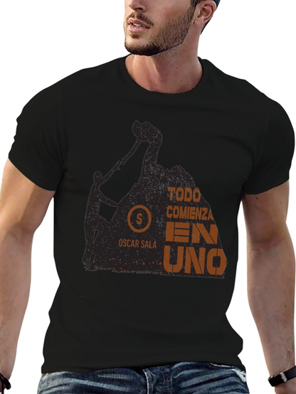 Todo Comienza En Uno T-Shirt - Rock Climbing Design