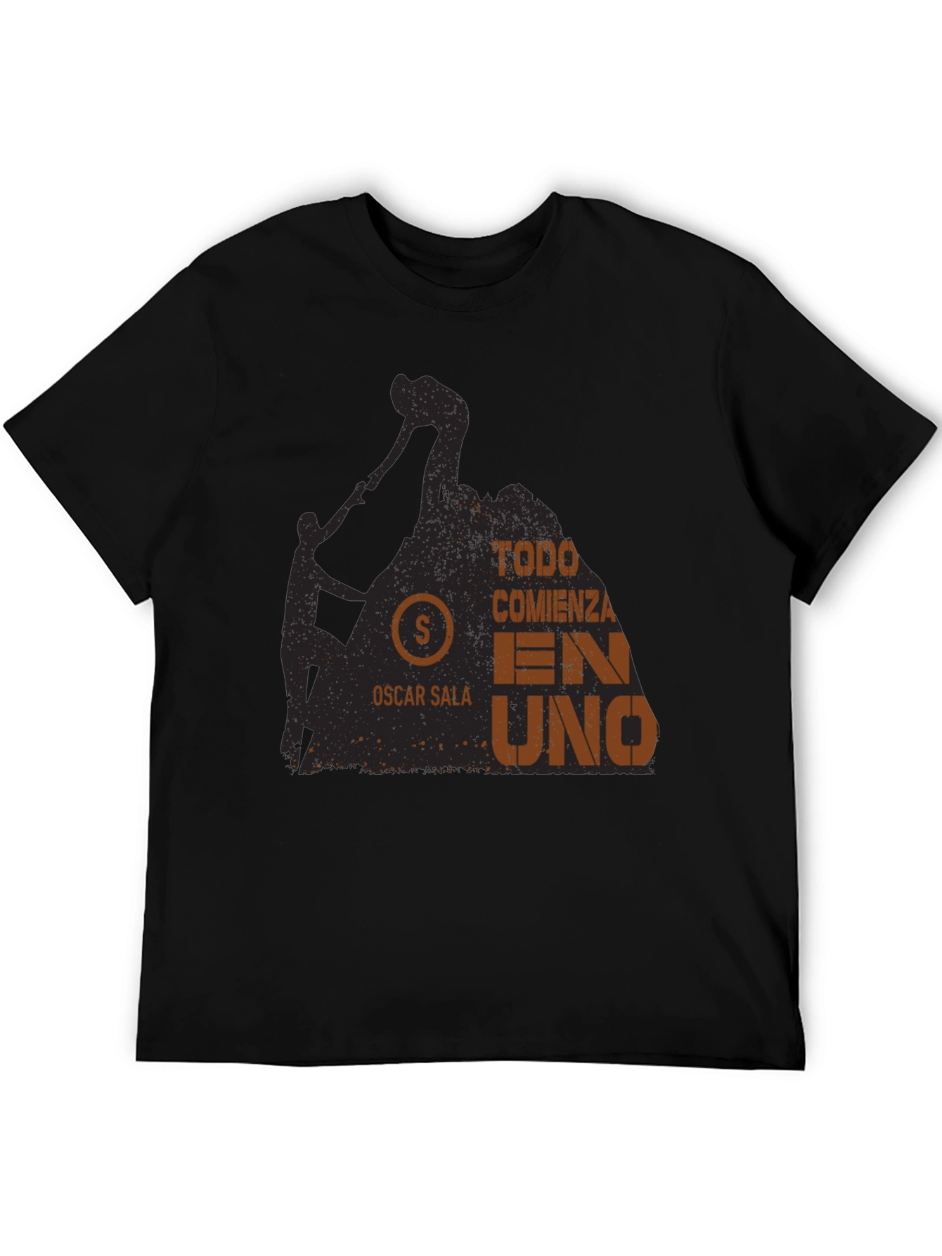 Todo Comienza En Uno T-Shirt - Rock Climbing Design