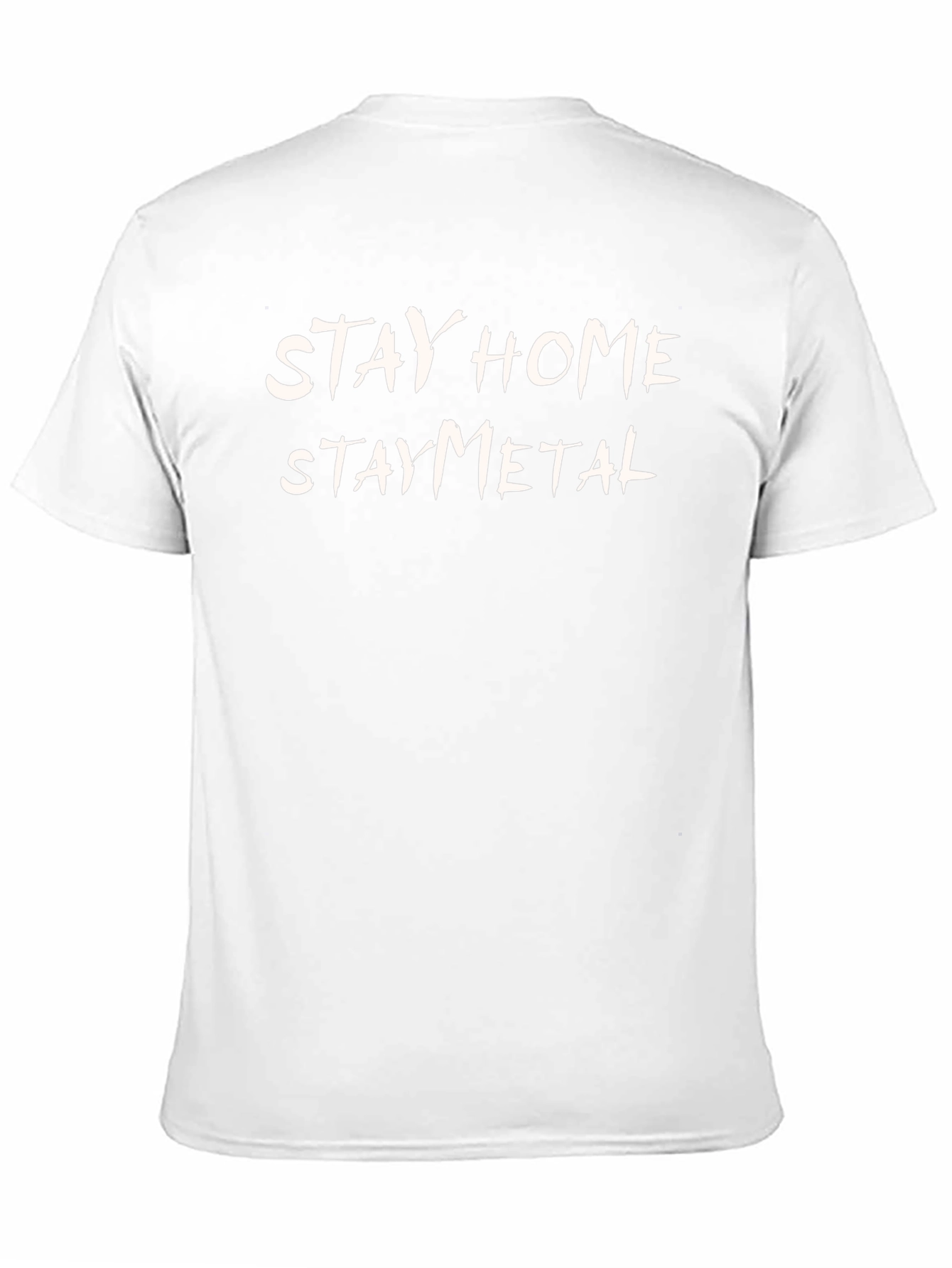 Stay Home Stay Metal T-Shirt - Black Graphic Tee