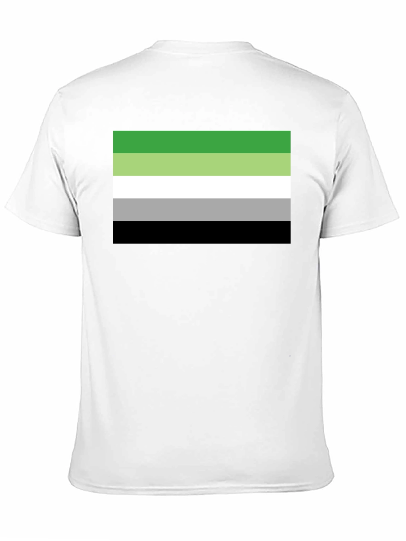 Aromantic Pride Flag T-Shirt - Black
