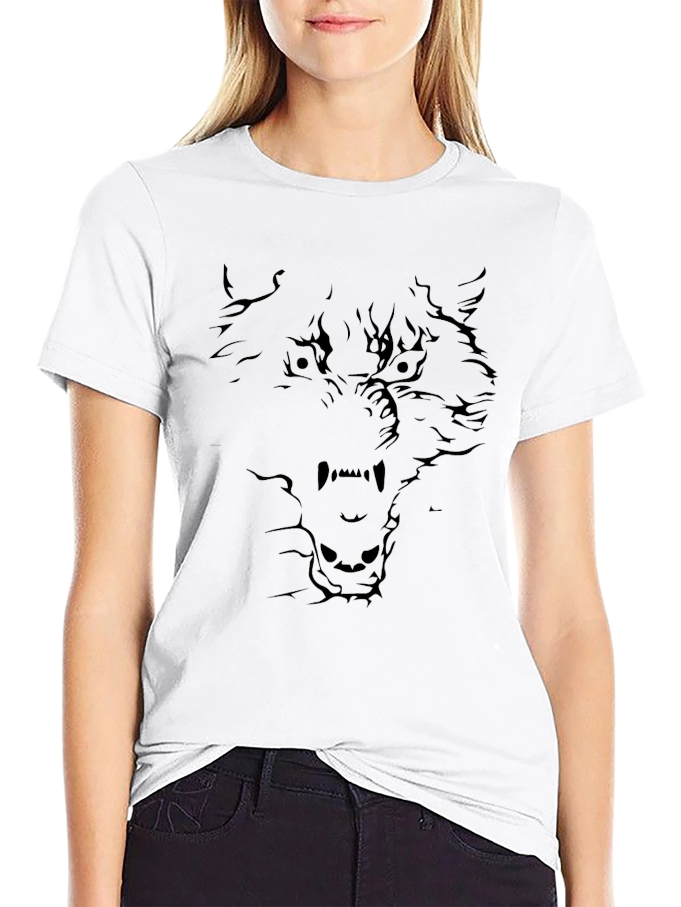 Black Wolf Graphic T-Shirt