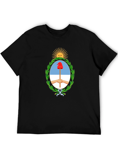 Argentina Coat of Arms Black T-Shirt