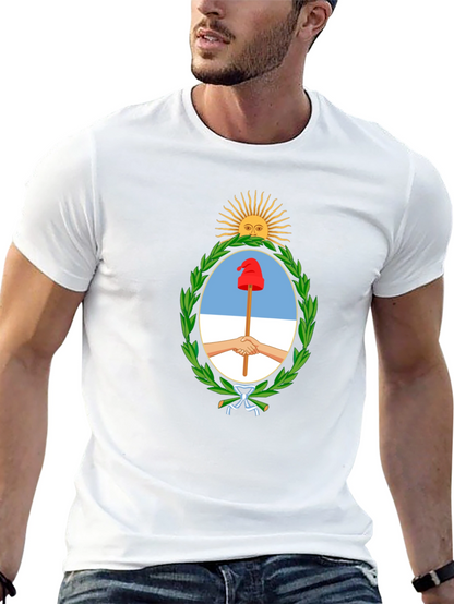 Argentina Coat of Arms Black T-Shirt