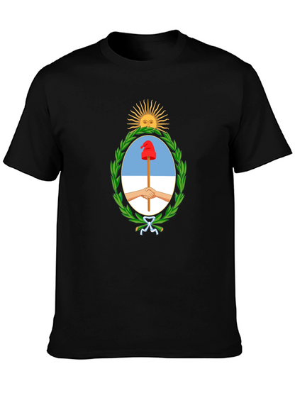 Argentina Coat of Arms Black T-Shirt