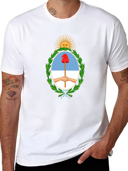 Argentina Coat of Arms Black T-Shirt