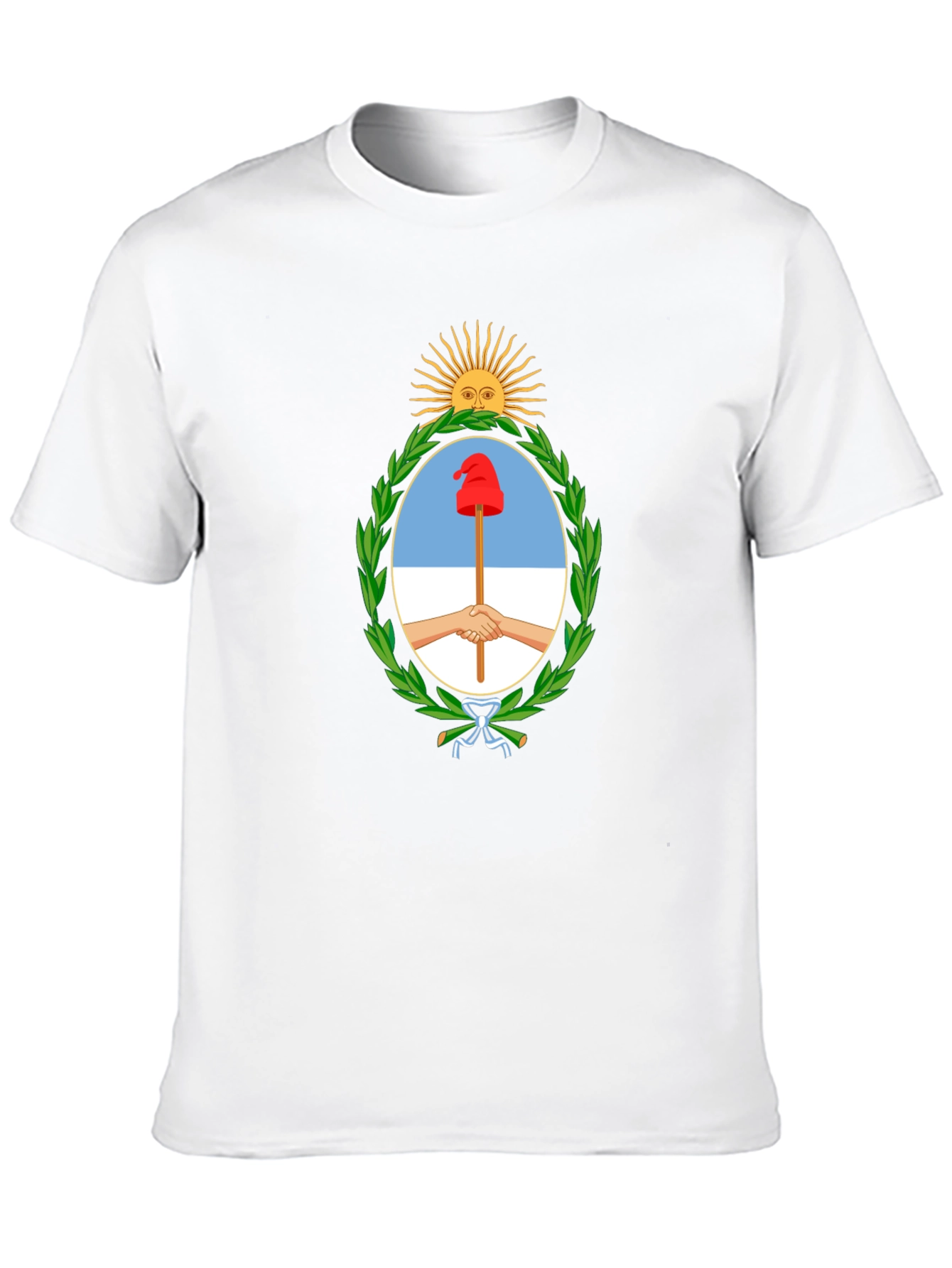 Argentina Coat of Arms Black T-Shirt