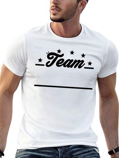 Team Star Graphic T-Shirt - Soft Cotton Blend