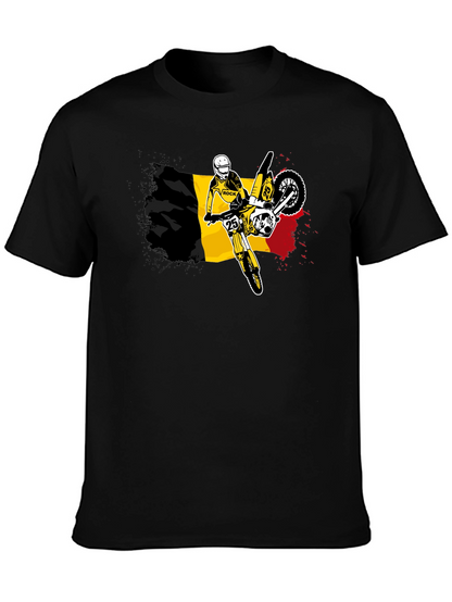 Belgium Flag Motocross T-Shirt - Ride in Style!