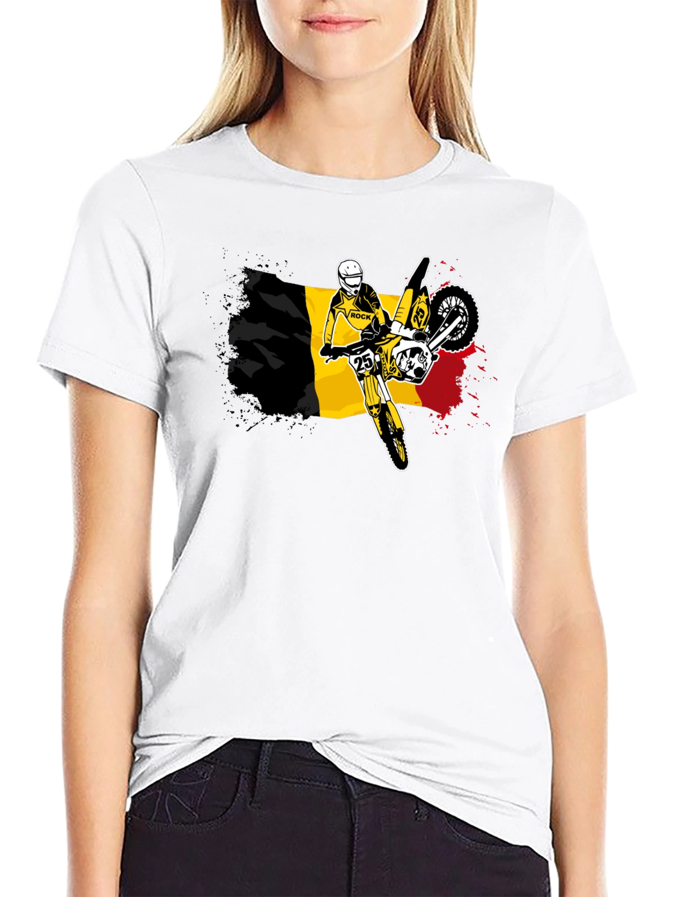 Belgium Flag Motocross T-Shirt - Ride in Style!