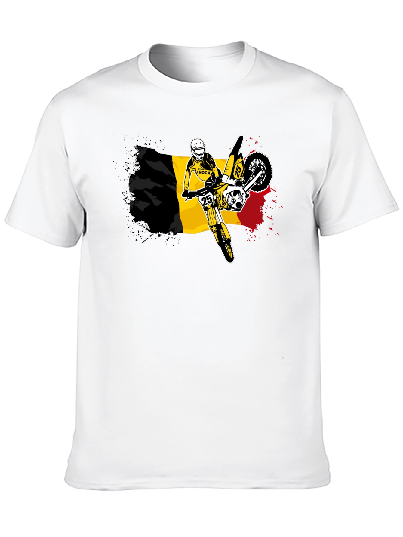 Belgium Flag Motocross T-Shirt - Ride in Style!
