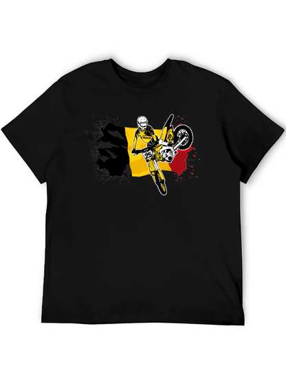 Belgium Flag Motocross T-Shirt - Ride in Style!