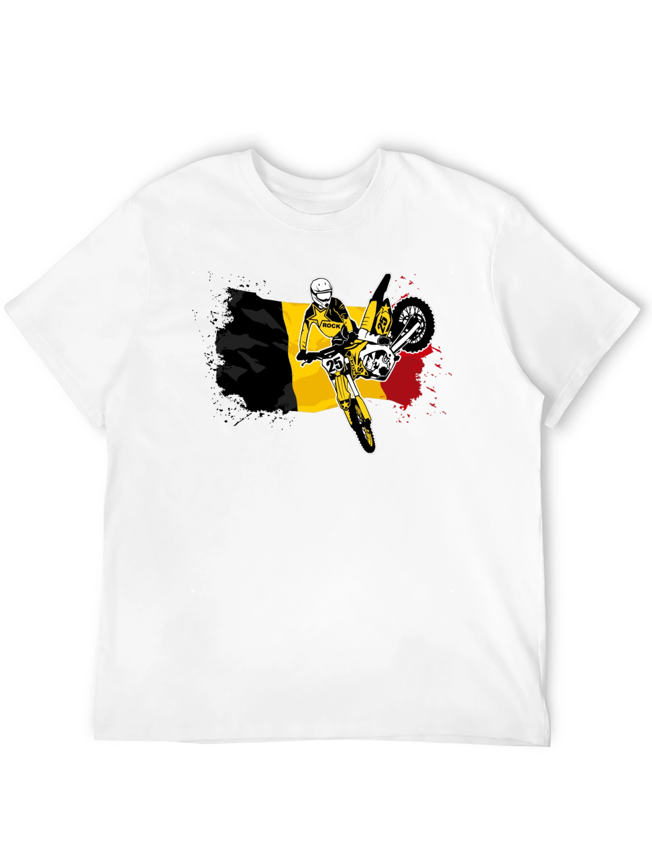 Belgium Flag Motocross T-Shirt - Ride in Style!
