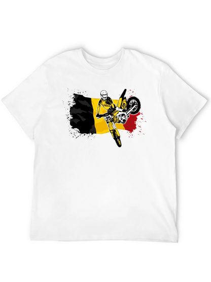 Belgium Flag Motocross T-Shirt - Ride in Style!
