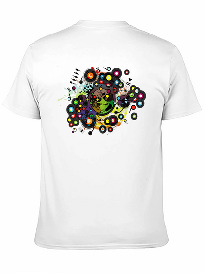 Abstract Earth Graphic Tee - Black