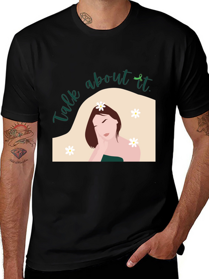 Talk About It T-Shirt - Mental Health Awareness Tee