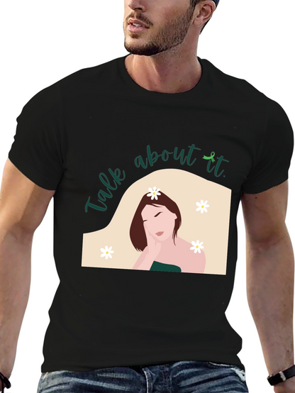 Talk About It T-Shirt - Mental Health Awareness Tee