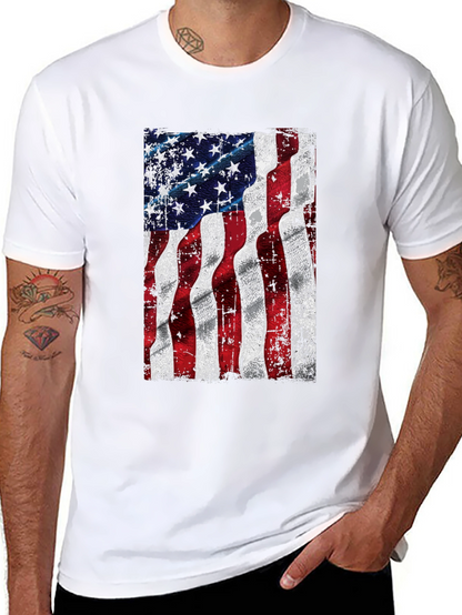 American Flag Graphic Tee - Patriotic Style