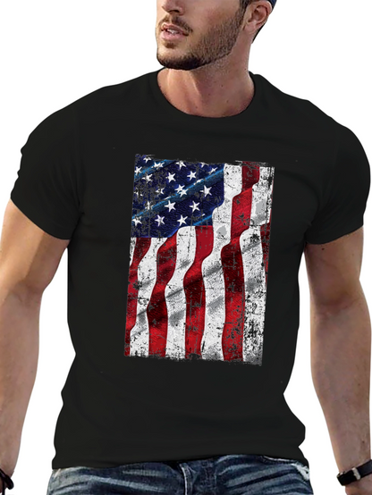 American Flag Graphic Tee - Patriotic Style