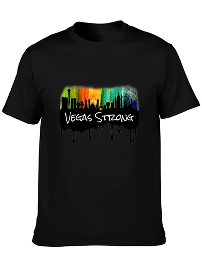 Vegas Strong Black Graphic T-Shirt