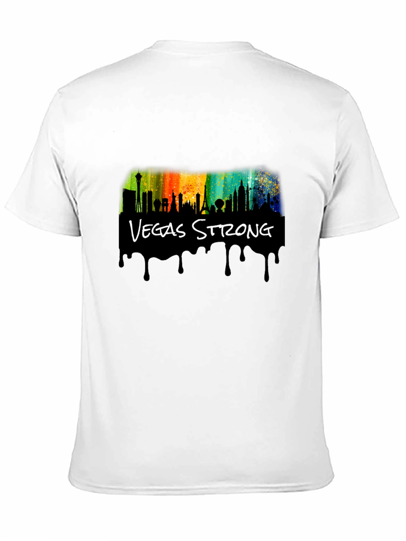 Vegas Strong Black Graphic T-Shirt