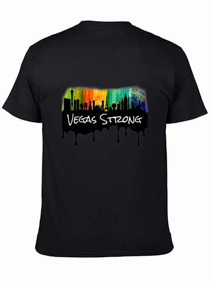Vegas Strong Black Graphic T-Shirt