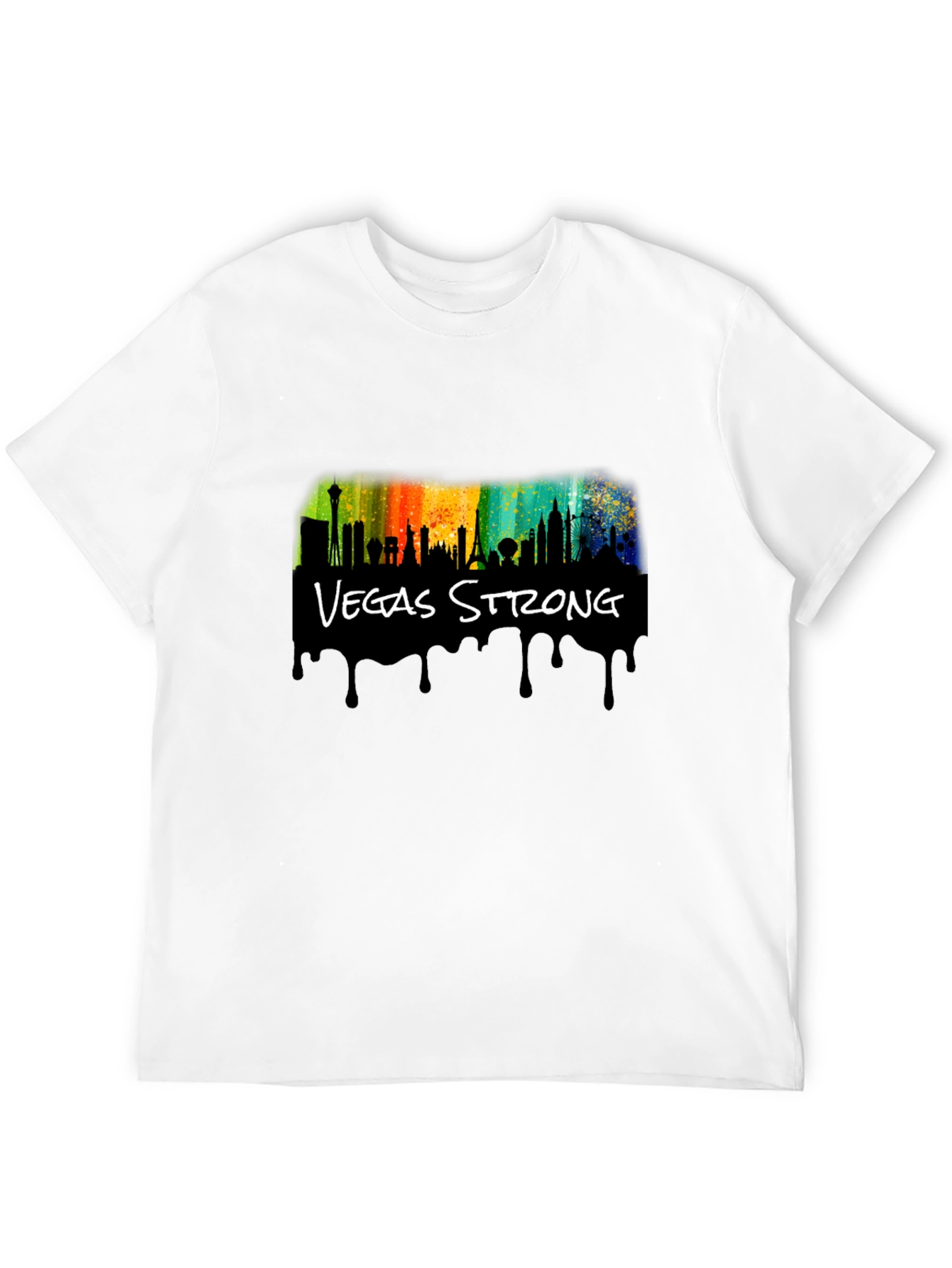 Vegas Strong Black Graphic T-Shirt