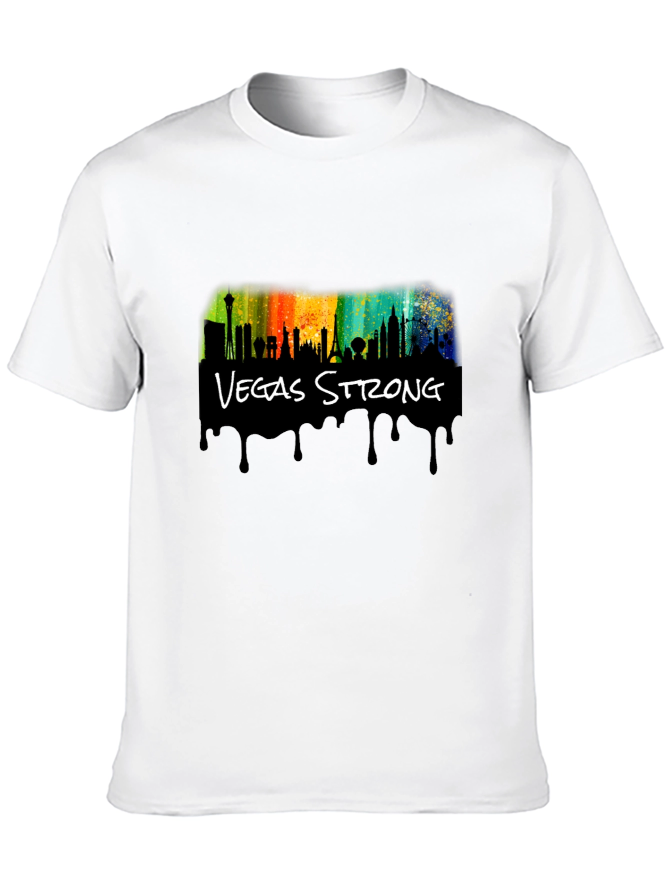 Vegas Strong Black Graphic T-Shirt