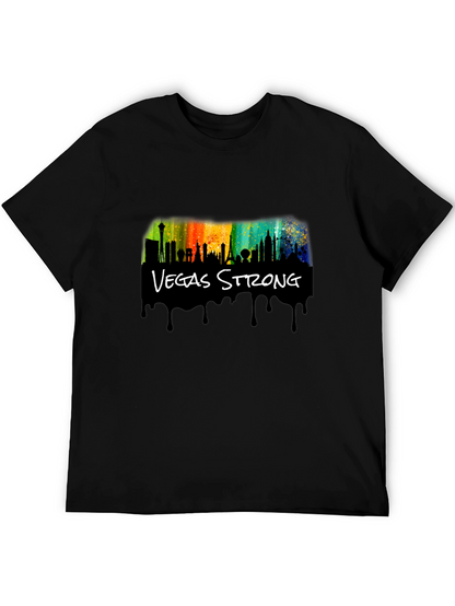 Vegas Strong Black Graphic T-Shirt