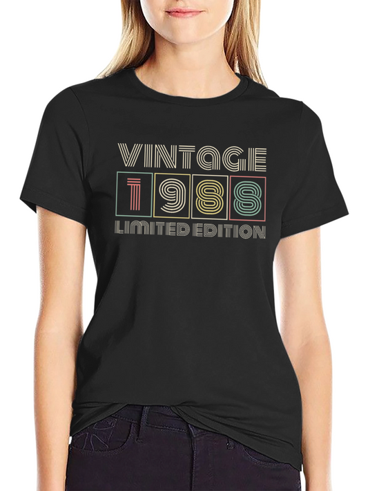 Vintage 1988 Limited Edition Black T-Shirt