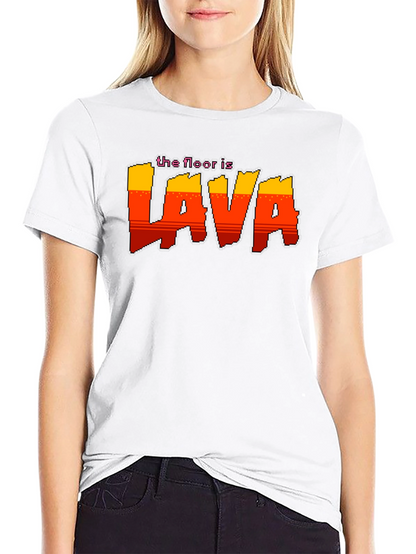 The Floor is Lava Retro Graphic T-Shirt