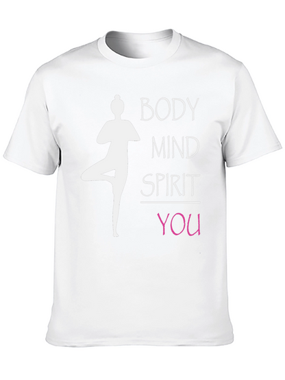 Body Mind Spirit You Yoga Graphic T-Shirt