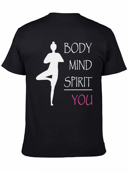 Body Mind Spirit You Yoga Graphic T-Shirt