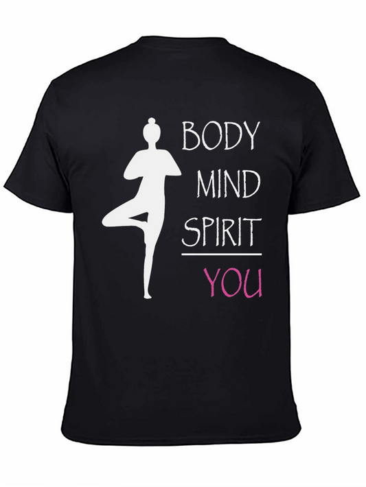 Body Mind Spirit You Yoga Graphic T-Shirt