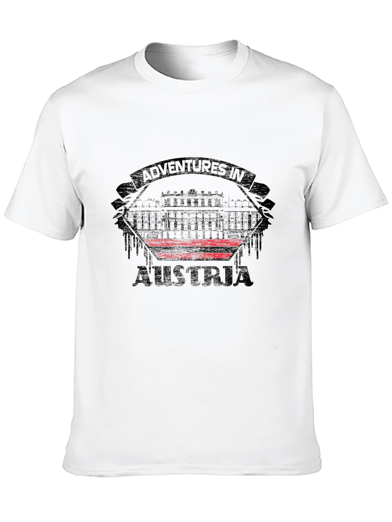 Adventures in Austria Black Graphic T-Shirt