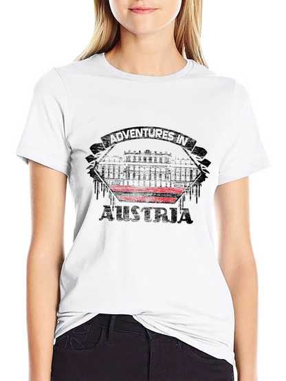 Adventures in Austria Black Graphic T-Shirt