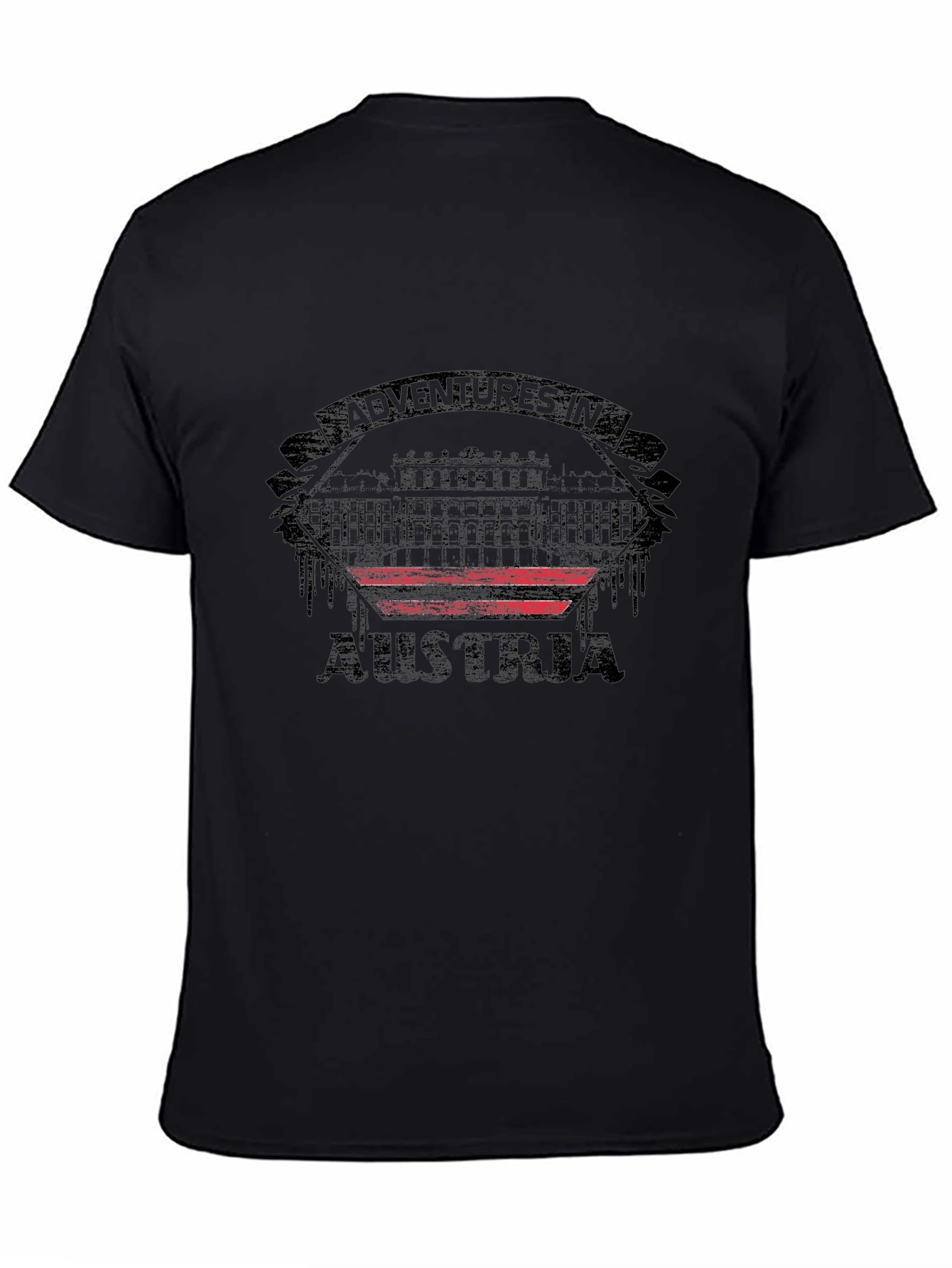 Adventures in Austria Black Graphic T-Shirt