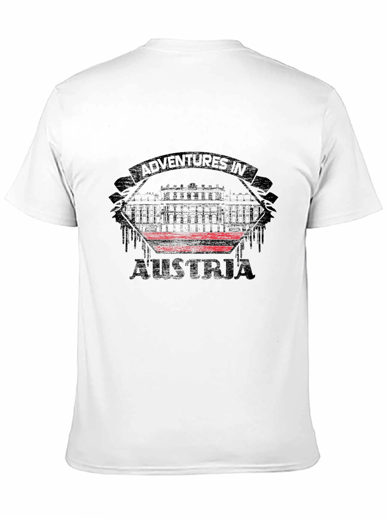 Adventures in Austria Black Graphic T-Shirt