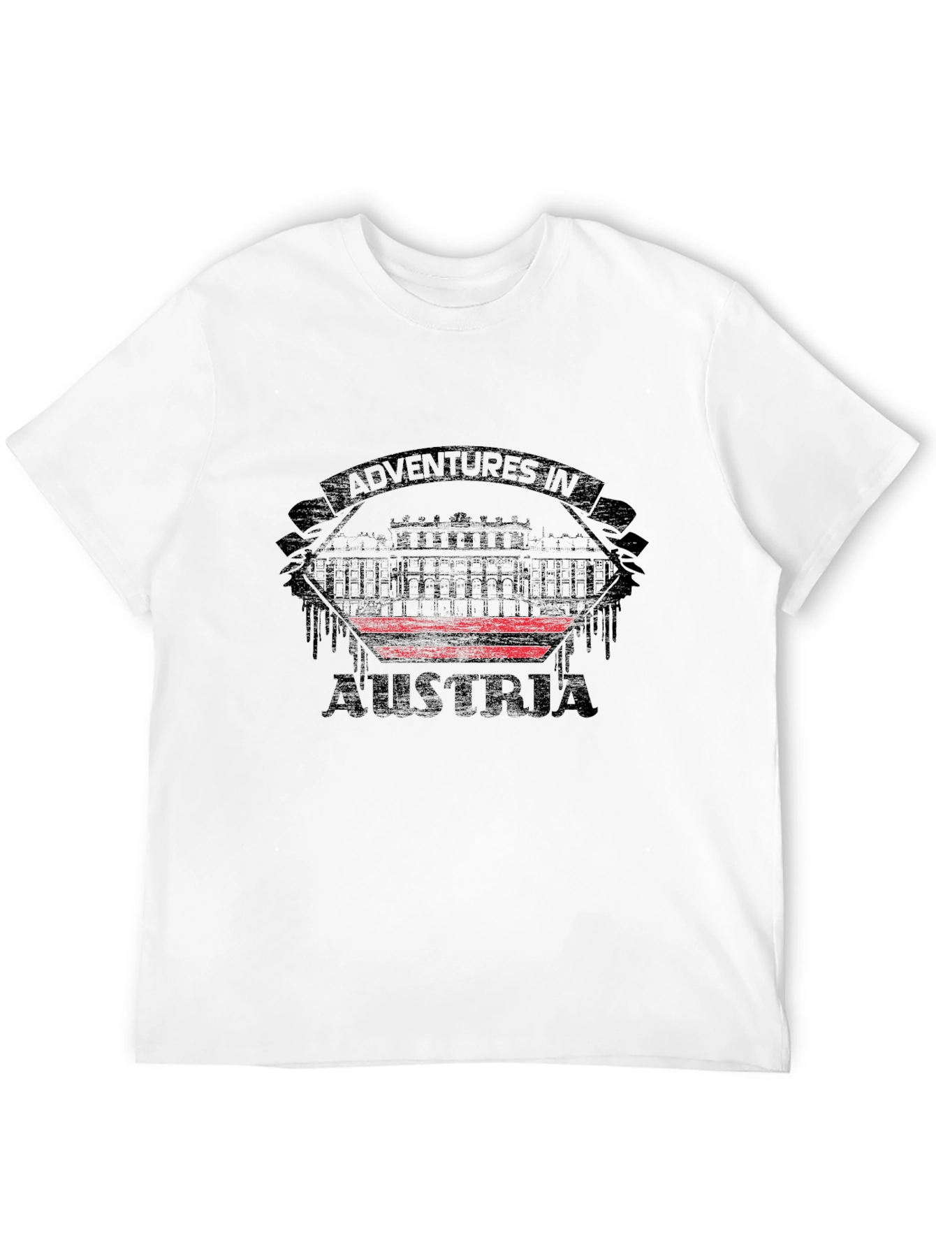 Adventures in Austria Black Graphic T-Shirt