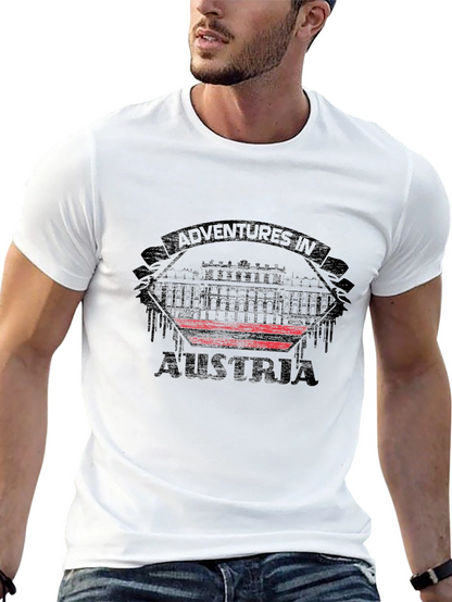 Adventures in Austria Black Graphic T-Shirt