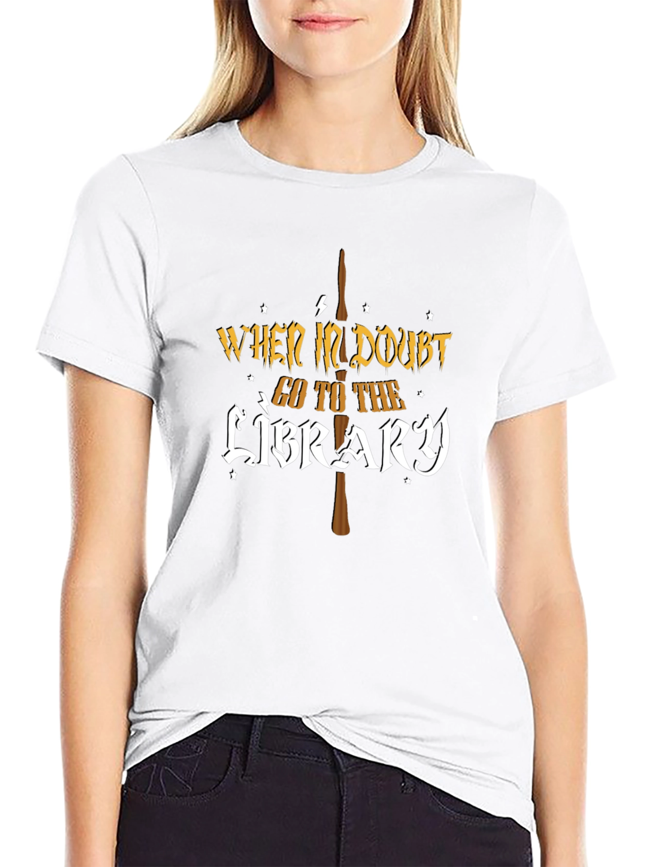When In Doubt Go To The Library T-Shirt