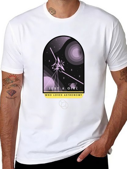 Astronomy Lover Black Graphic Tee