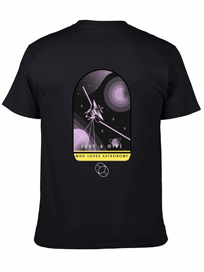 Astronomy Lover Black Graphic Tee
