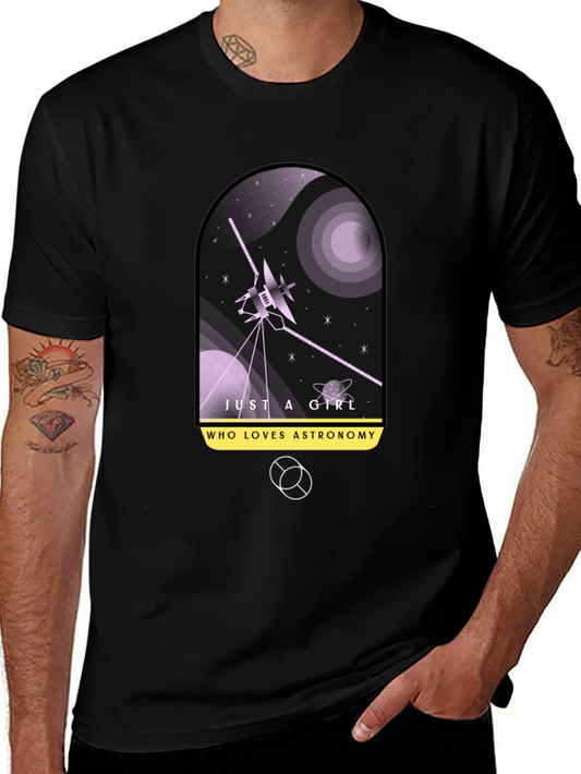 Astronomy Lover Black Graphic Tee
