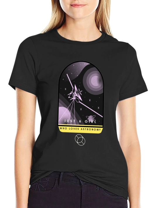 Astronomy Lover Black Graphic Tee