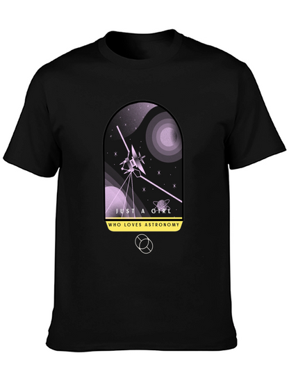 Astronomy Lover Black Graphic Tee