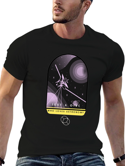 Astronomy Lover Black Graphic Tee